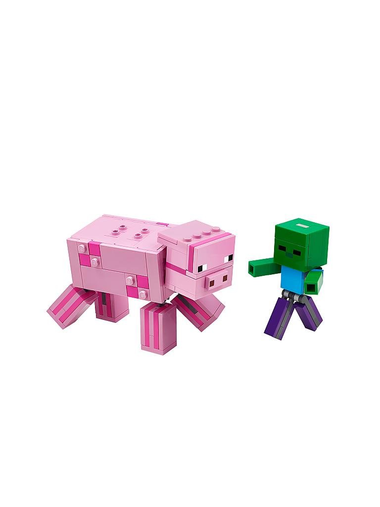 LEGO | Minecraft - BigFig Schwein mit Zombiebaby 21157 | keine Farbe