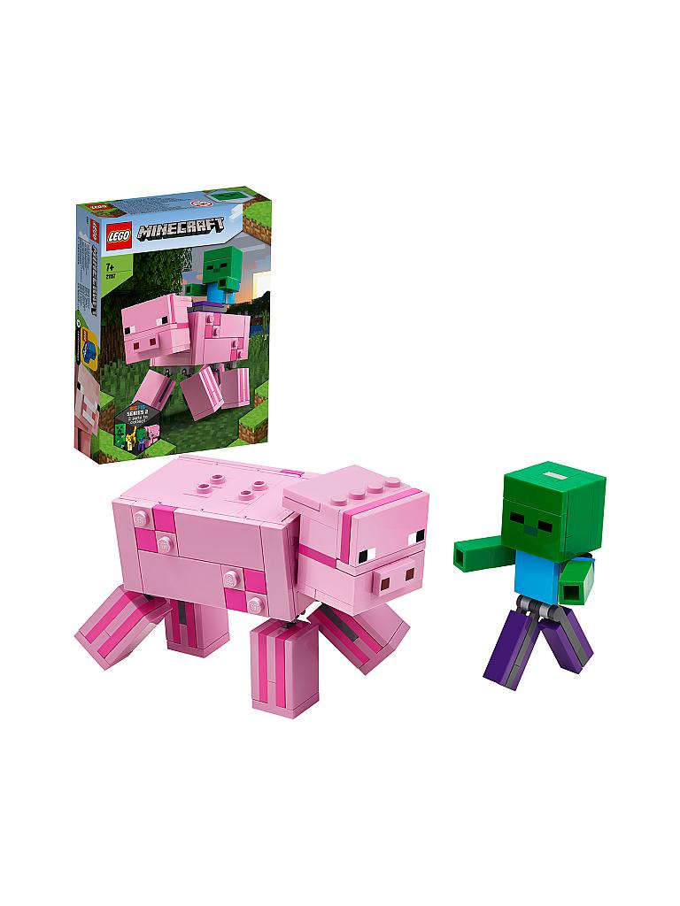 LEGO | Minecraft - BigFig Schwein mit Zombiebaby 21157 | keine Farbe