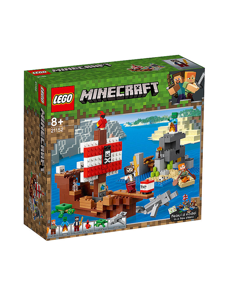 LEGO | Minecraft - Das Piratenschiff Abenteuer 21152 | transparent