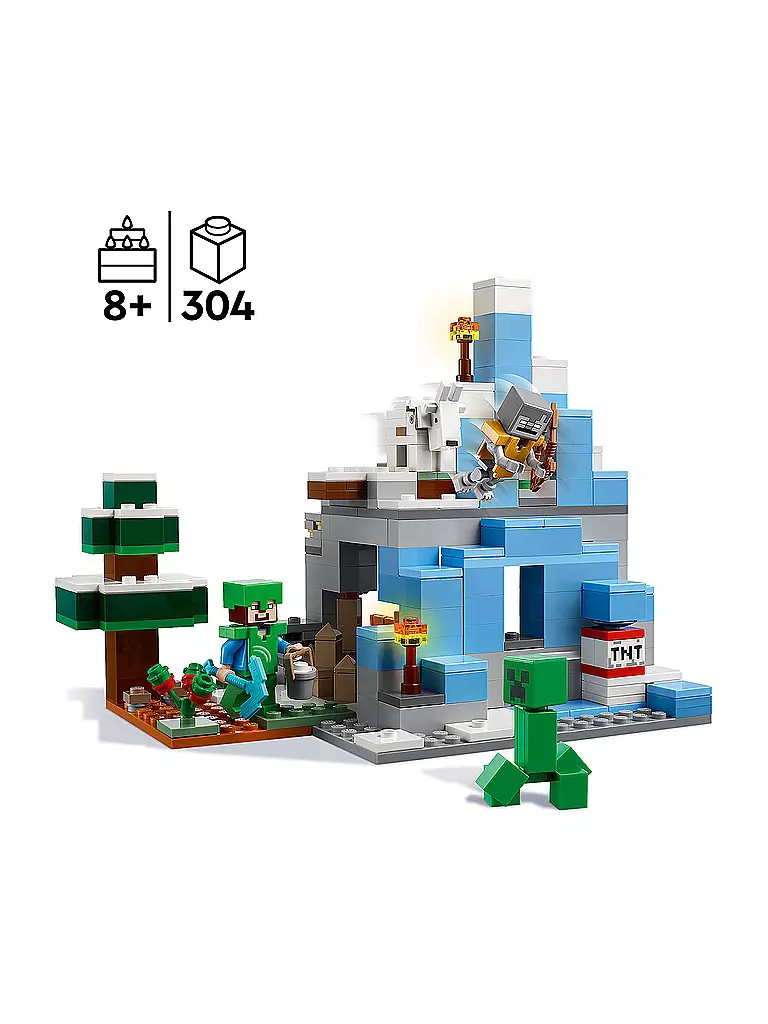 LEGO | Minecraft - Die Vereisten Gipfel 21243 | keine Farbe