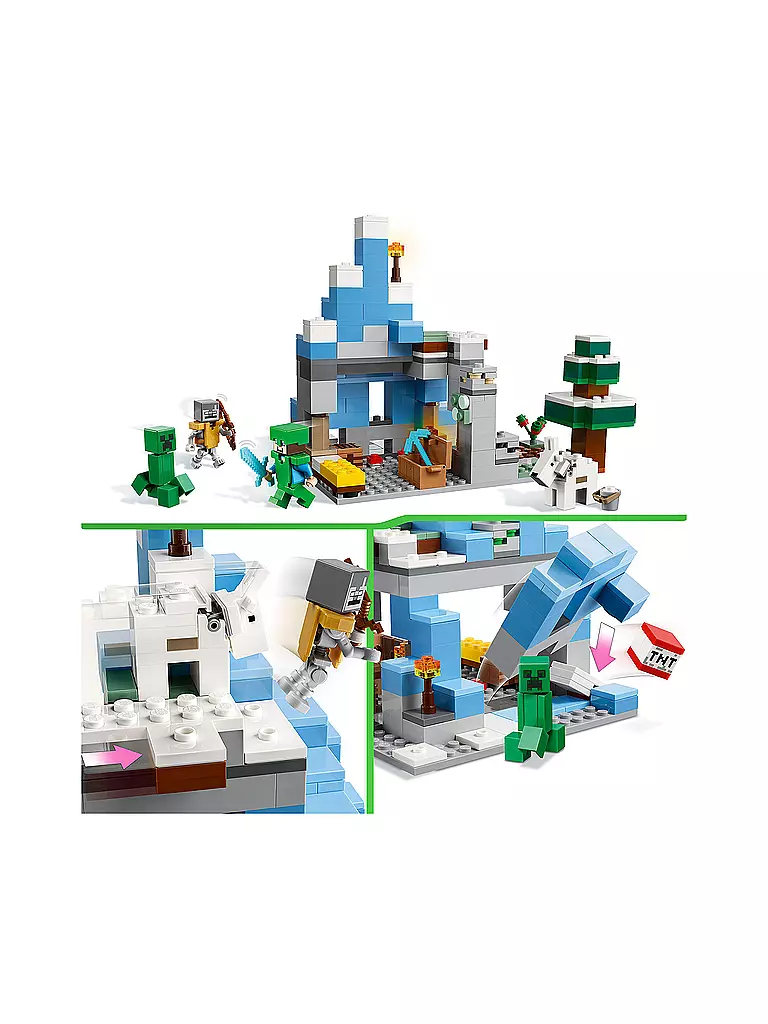 LEGO | Minecraft - Die Vereisten Gipfel 21243 | keine Farbe