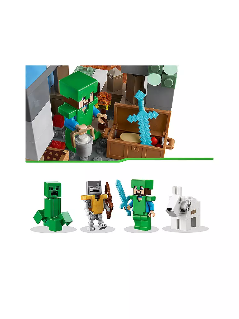 LEGO | Minecraft - Die Vereisten Gipfel 21243 | keine Farbe