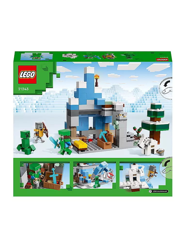 LEGO | Minecraft - Die Vereisten Gipfel 21243 | keine Farbe