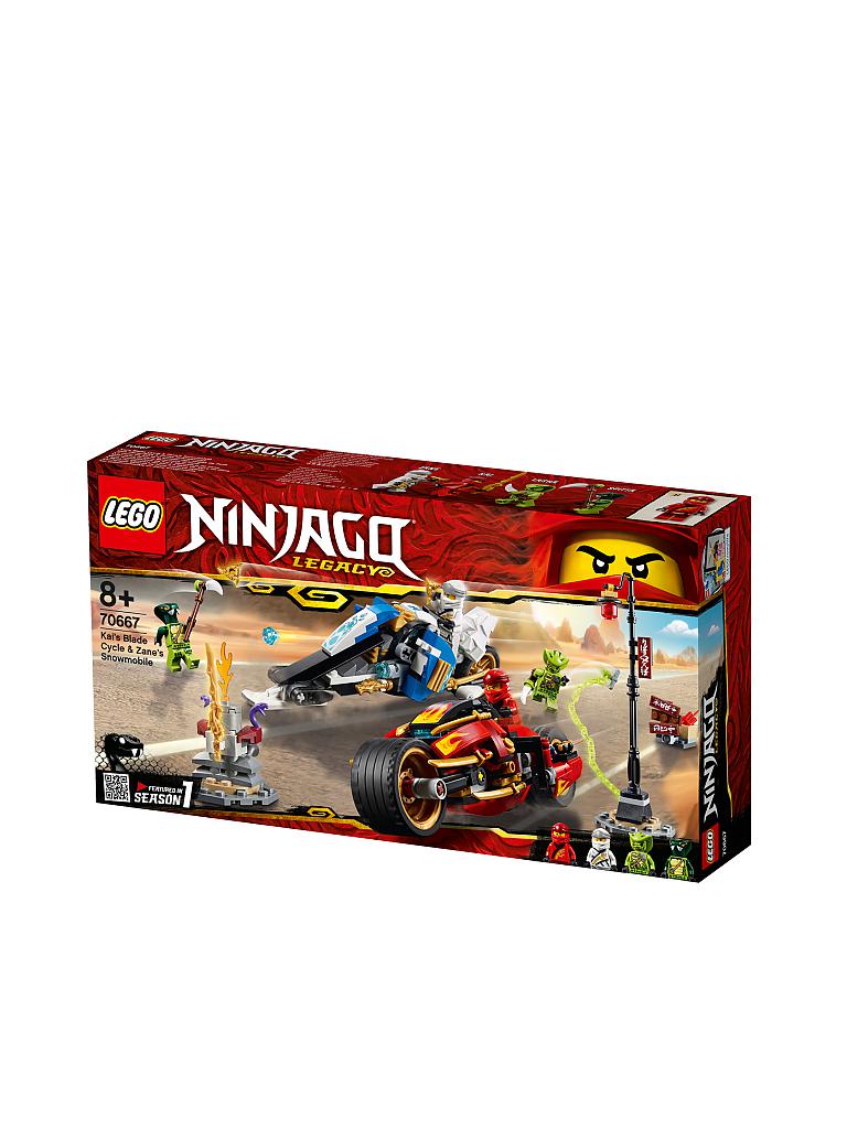 LEGO | Ninjago - Kais Feuer-Bike und Zanes Schneemobil  70667 | transparent