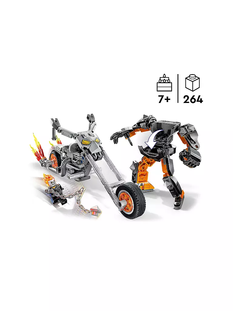LEGO | Super Heroes - Ghost Rider mit Mech & Bike 76245 | keine Farbe