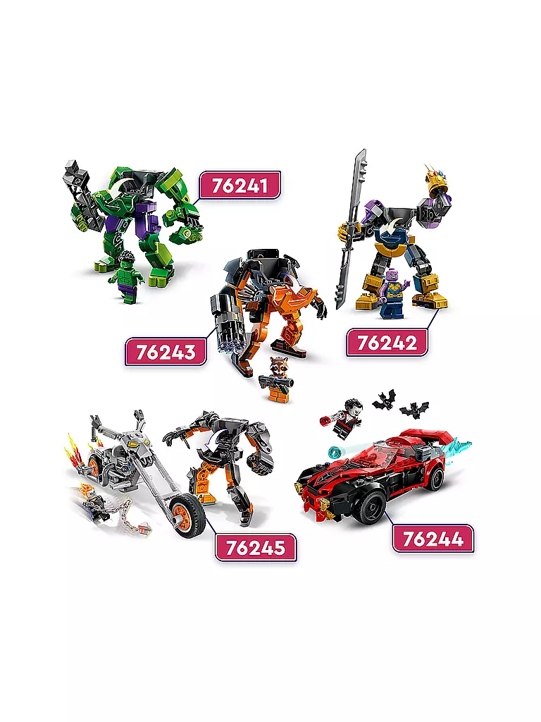 LEGO | Super Heroes - Ghost Rider mit Mech & Bike 76245 | keine Farbe