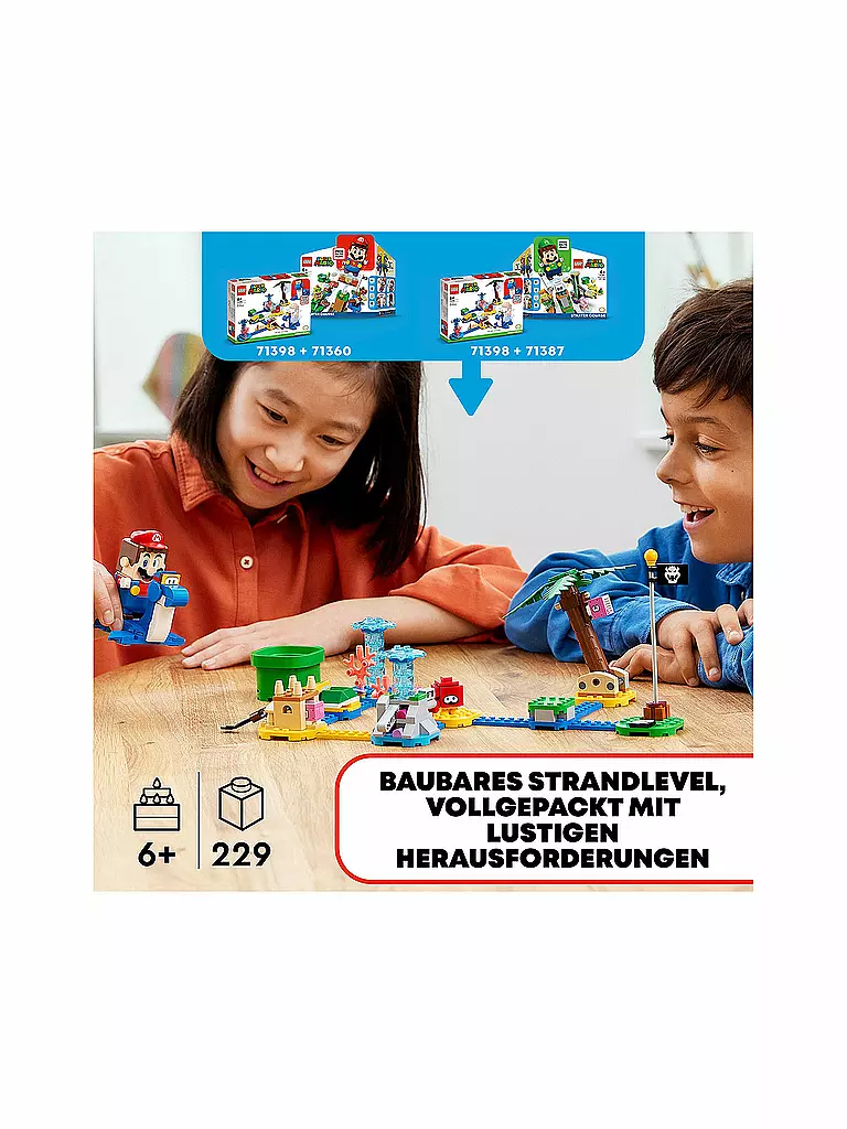 LEGO | Super Mario™ - Dorries Strandgrundstück – Erweiterungsset 71398 | keine Farbe
