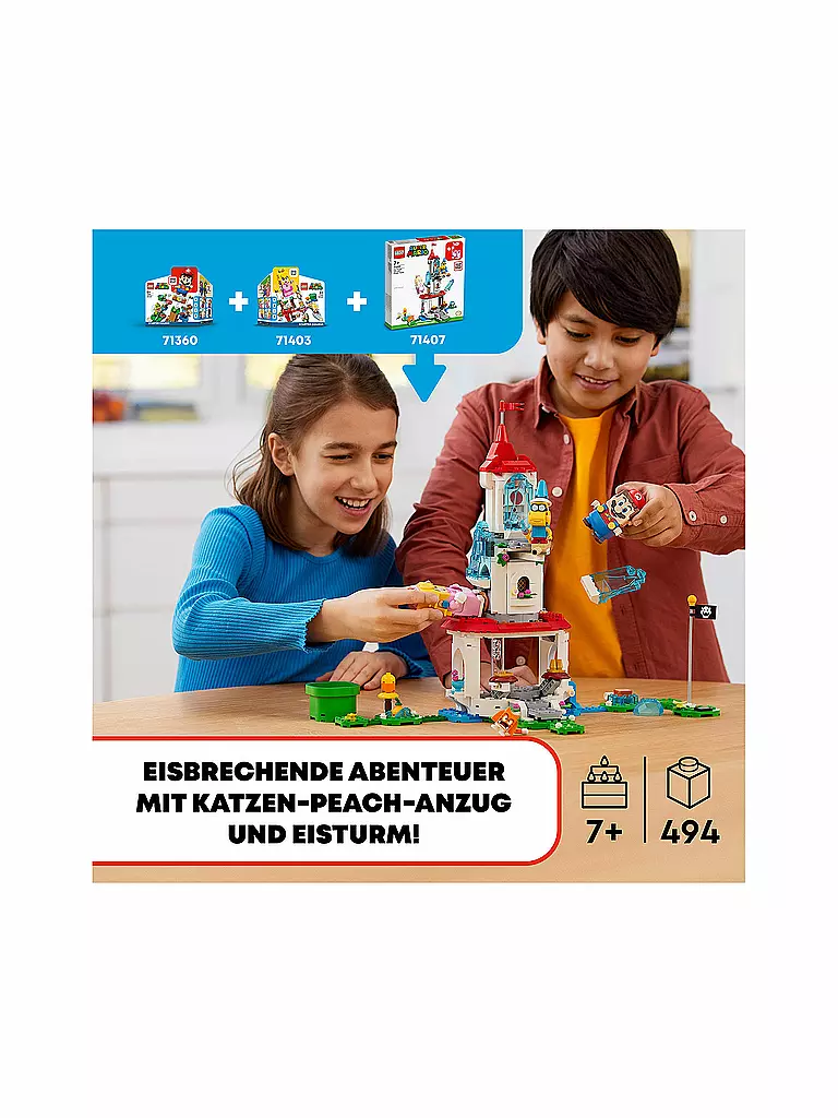 LEGO | Super Mario™ - Katzen-Peach-Anzug und Eisturm – Erweiterungsset 71407 | keine Farbe