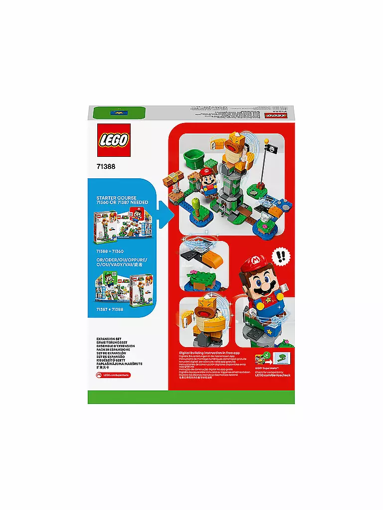 LEGO | Super Mario™ - Kippturm mit Sumo-Bruder-Boss – Erweiterungsset 71388 | keine Farbe