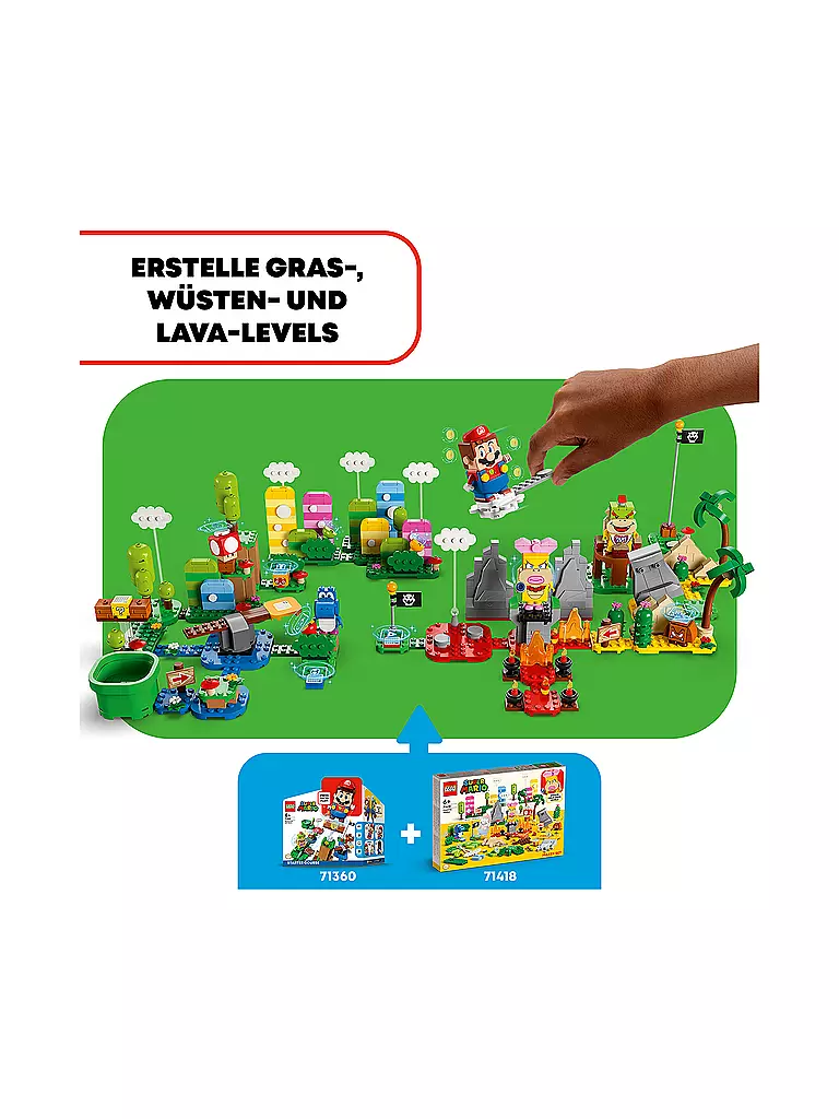 LEGO | Super Mario™ - Kreativbox – Leveldesigner-Set 71418 | keine Farbe