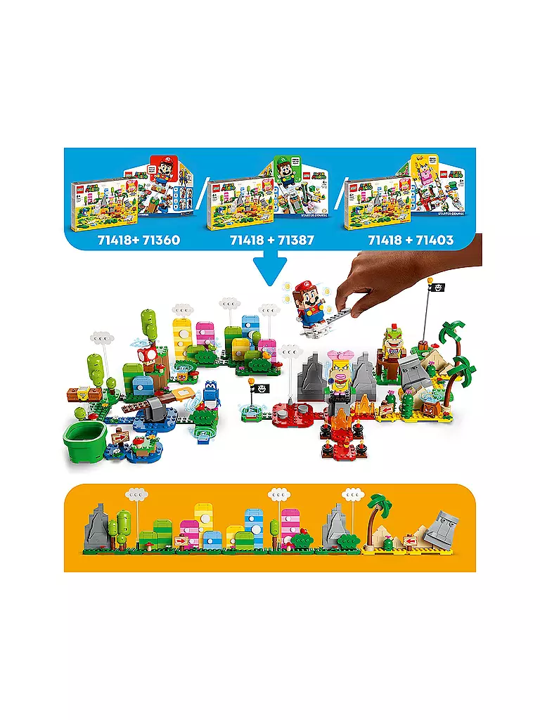 LEGO | Super Mario™ - Kreativbox – Leveldesigner-Set 71418 | keine Farbe