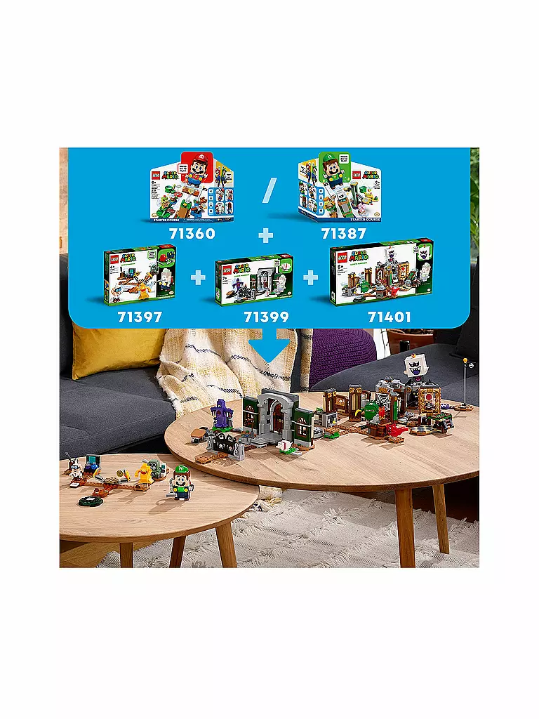 LEGO | Super Mario™ - Luigi’s Mansion™: Labor und Schreckweg – Erweiterungsset 71397 | keine Farbe
