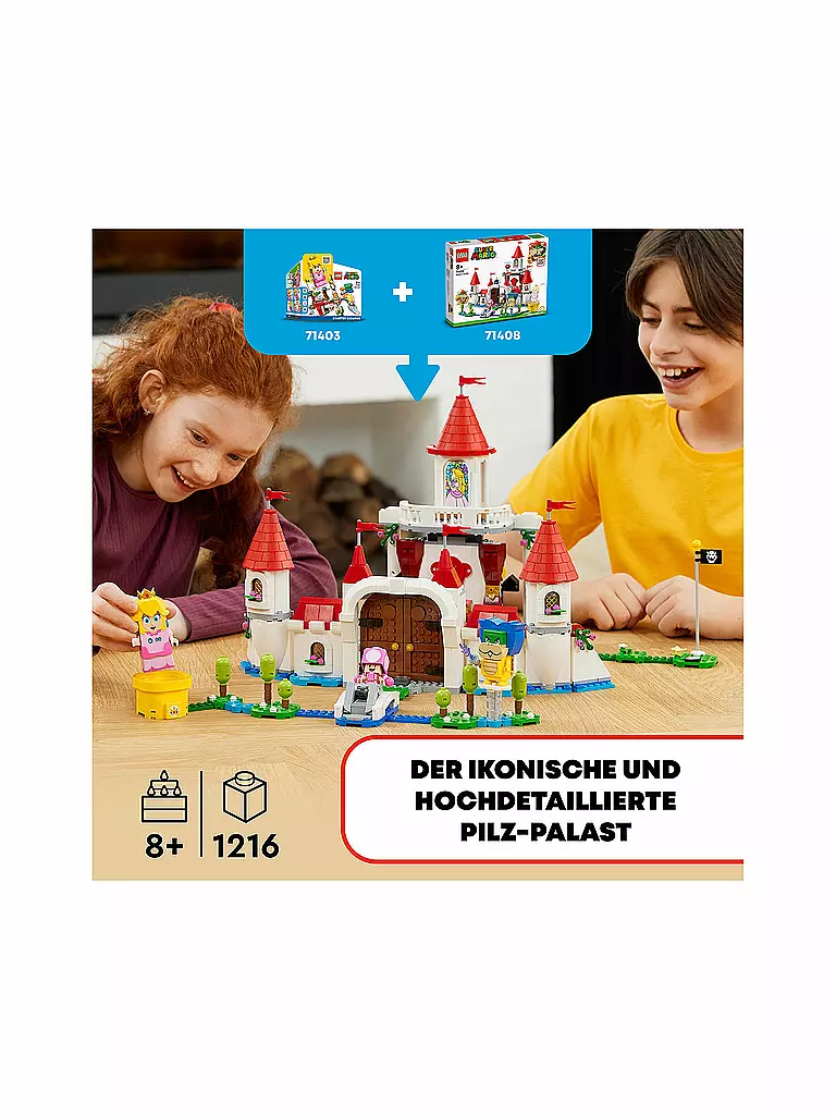 LEGO | Super Mario™ - Pilz-Palast – Erweiterungsset 71408 | keine Farbe