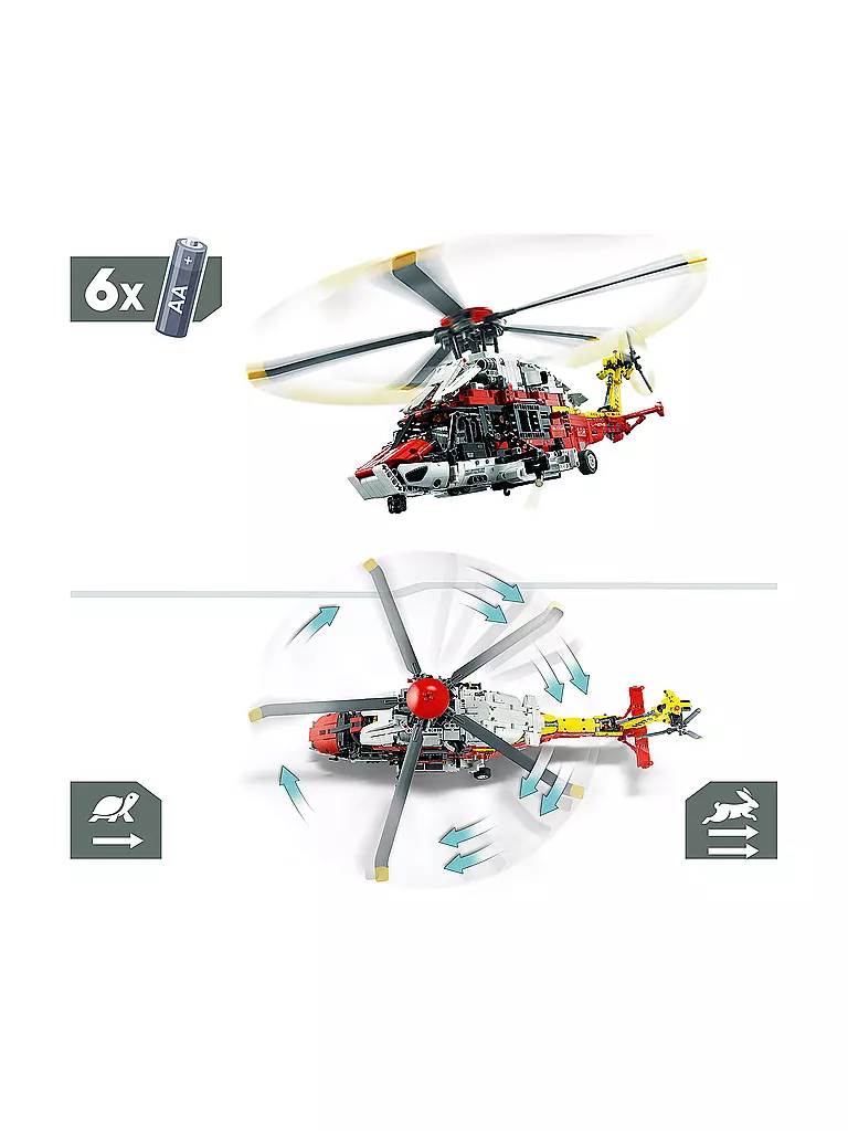 LEGO | Technic - Airbus H175 Rettungshubschrauber 42145 | keine Farbe