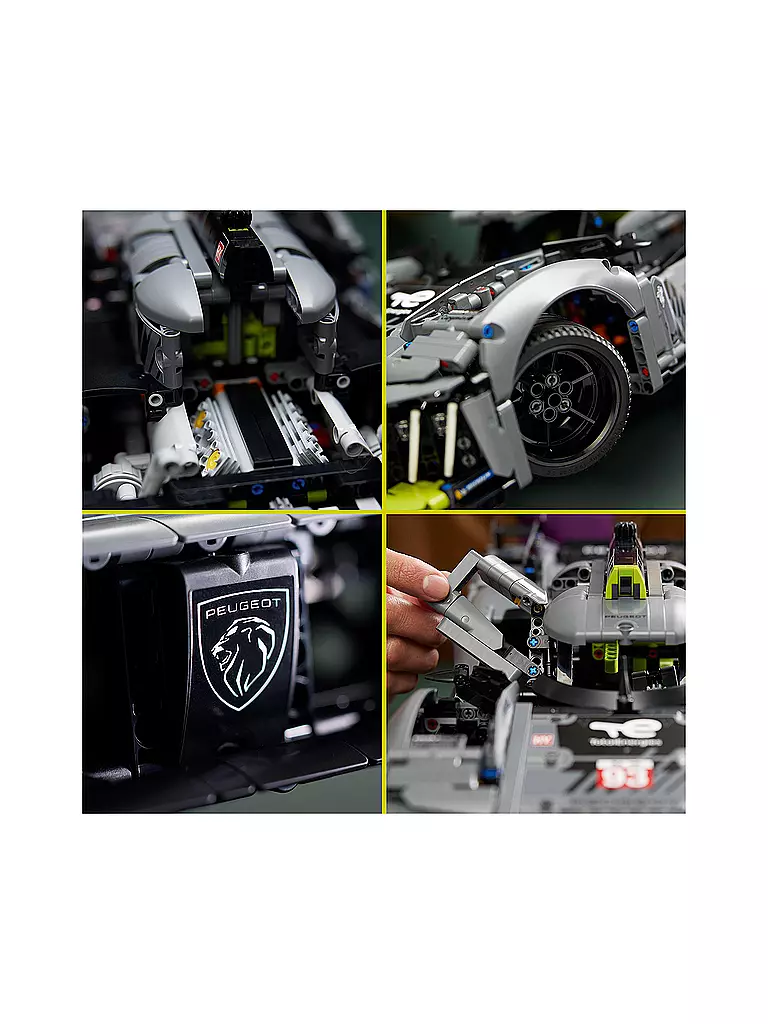 LEGO | Technic - PEUGEOT 9X8 24H Le Mans Hybrid Hypercar 42156 | keine Farbe