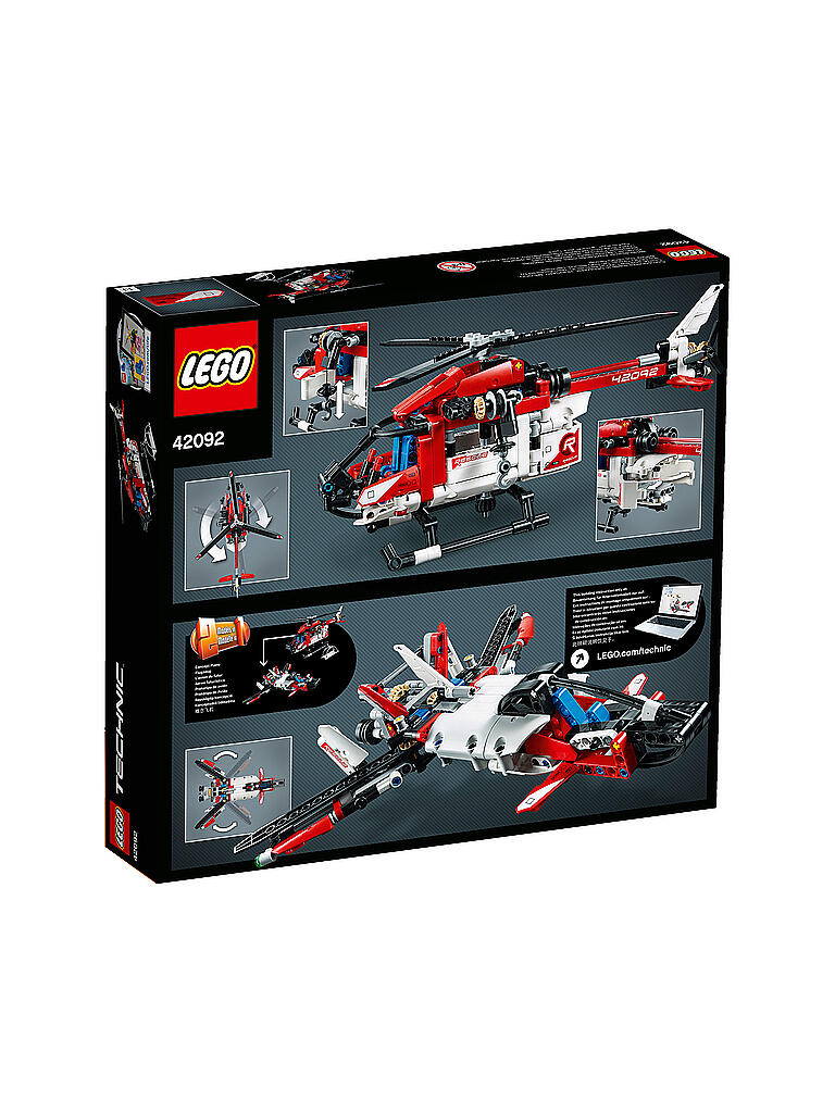 LEGO | Technic - Rettungshubschrauber 42092 | transparent