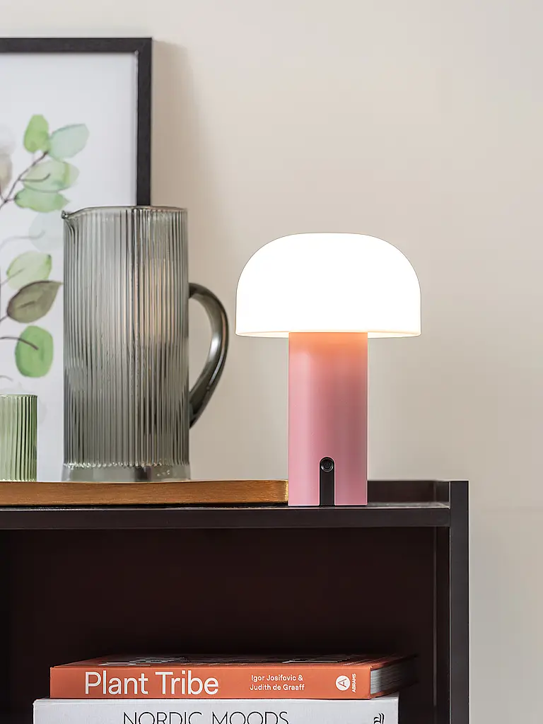 LEITMOTIV | LED Tischlampe LUCA Faded Pink  | rosa