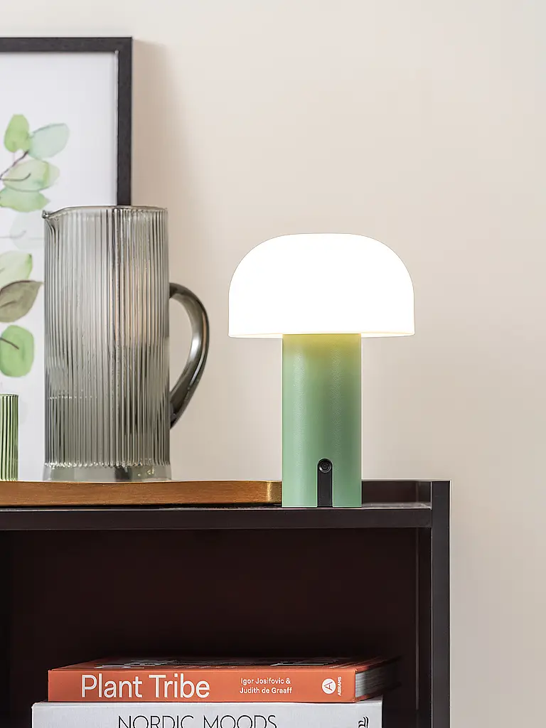 LEITMOTIV | LED Tischlampe LUCA Jungle Green  | dunkelgrün