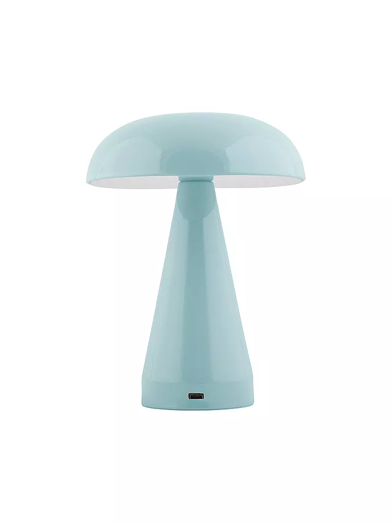 LEITMOTIV | LED Tischlampe RACHEL Iron Misty Blue | hellblau