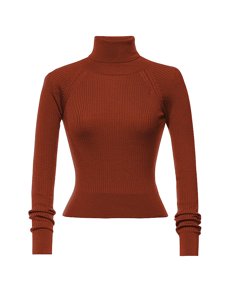 LENA HOSCHEK Rollkragenpullover WENDY orange | S