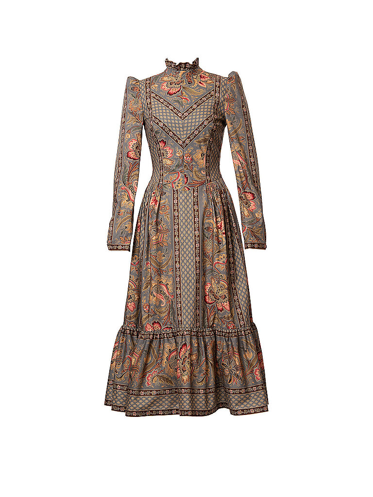 LENA HOSCHEK Midikleid PRAIRIE braun | XL
