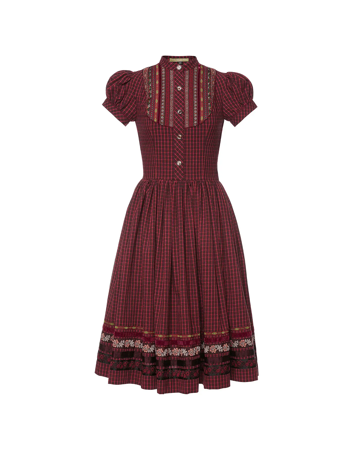 LENA HOSCHEK | Midikleid GRETL  | dunkelrot