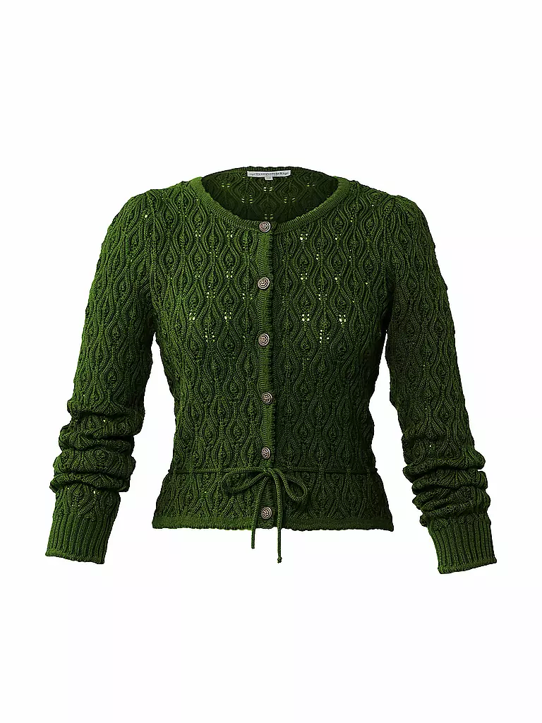 LENA HOSCHEK | Strickjacke RESI | dunkelgrün