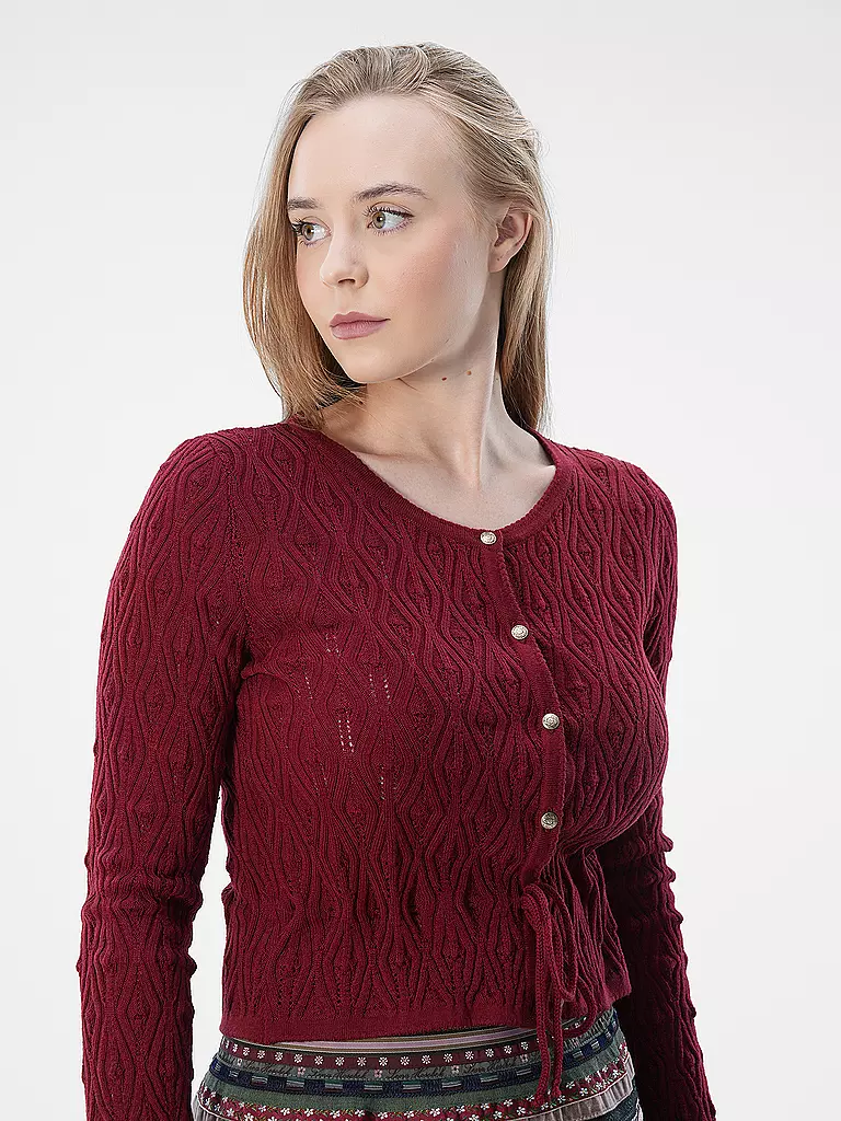 LENA HOSCHEK | Strickjacke RESI | beere