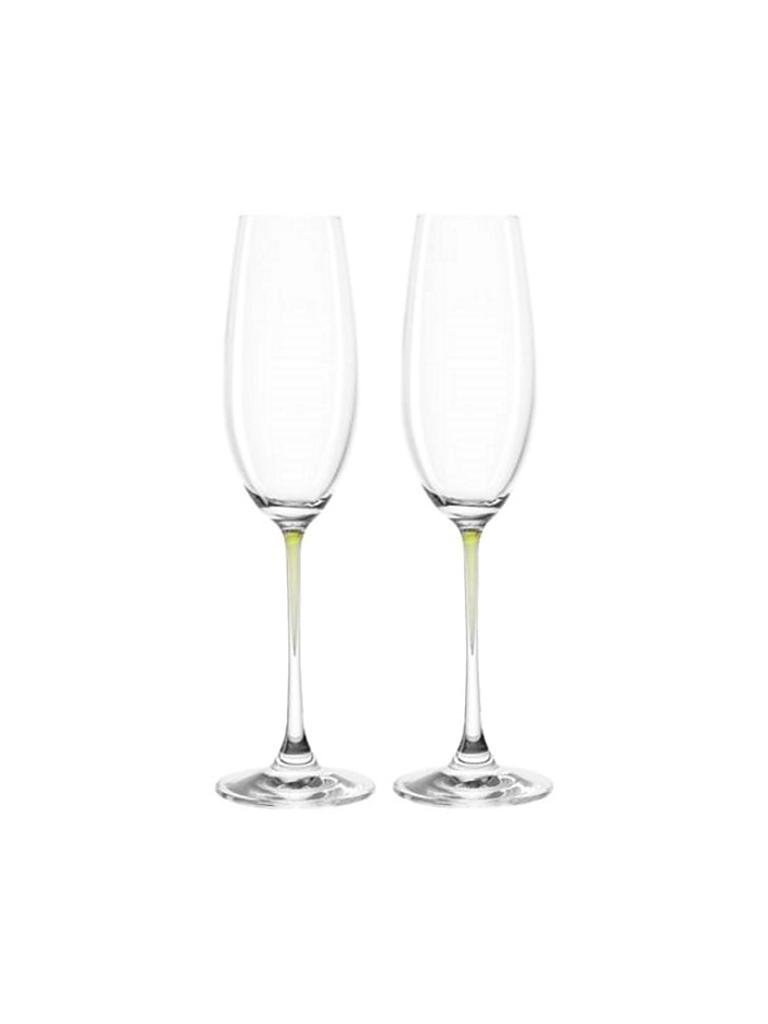 LEONARDO | Sektglas "La Perla" 2 Stück (verde) 205ml | beige