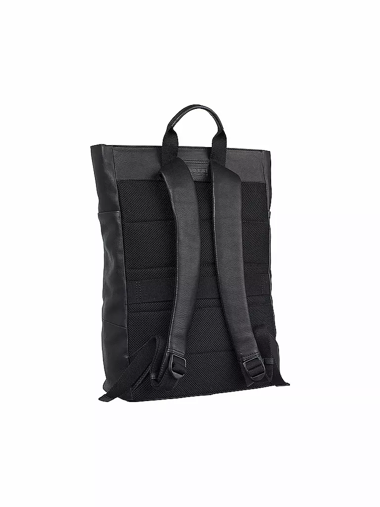 LEONHARD HEYDEN | Leder Rucksack Hamburg | schwarz