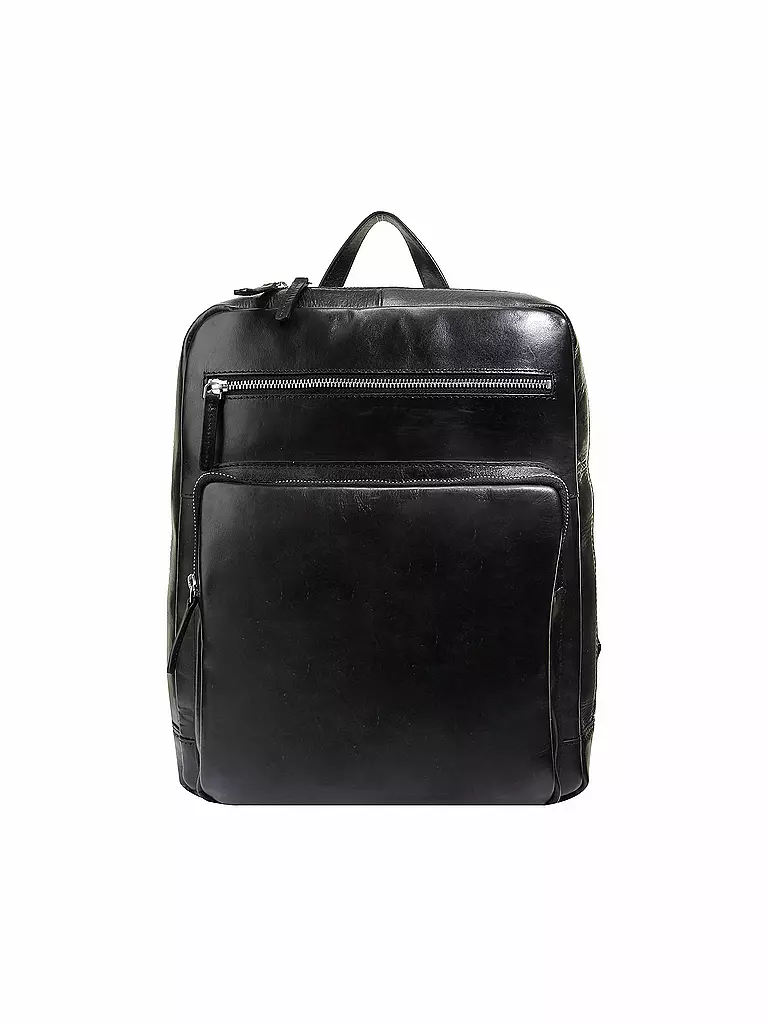 LEONHARD HEYDEN | Lederrucksack " Cambridge " | schwarz