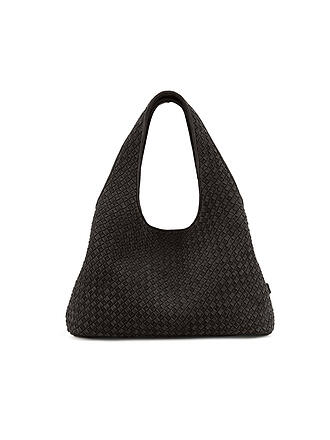 LES VISIONNAIRES | Ledertasche - Hobo Bag PAZ WEAVE COZY