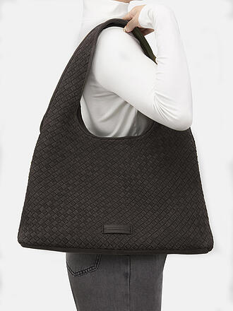 LES VISIONNAIRES | Ledertasche - Hobo Bag PAZ WEAVE COZY