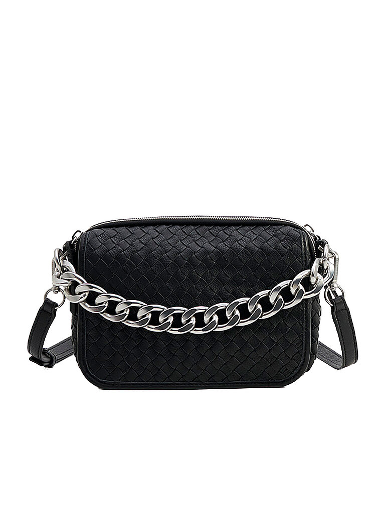 LES VISIONNAIRES Ledertasche - Umhängetasche EMILY WEAVE  schwarz