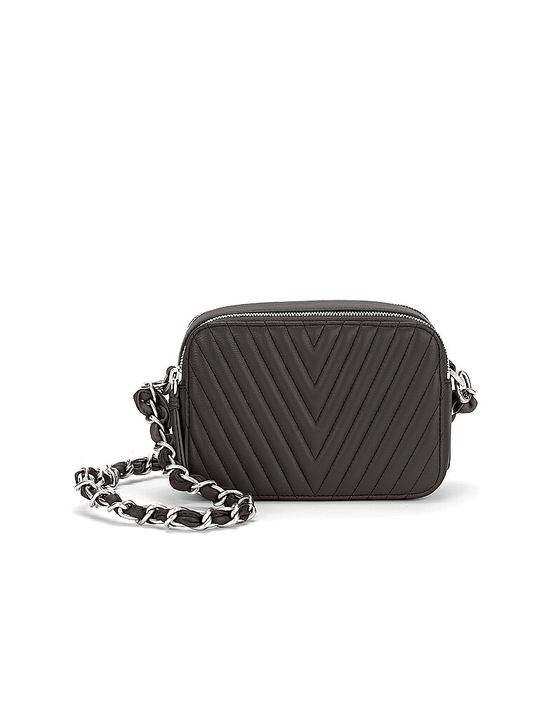 LES VISIONNAIRES Ledertasche - Mini Bag ELLA QUILTING schwarz