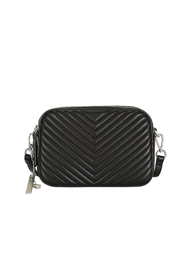 LES VISIONNAIRES Ledertasche - Mini Bag LOLA QUILTING schwarz