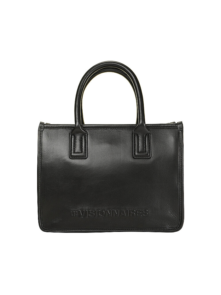 LES VISIONNAIRES Ledertasche - Tote Bag   LENA SILKY schwarz