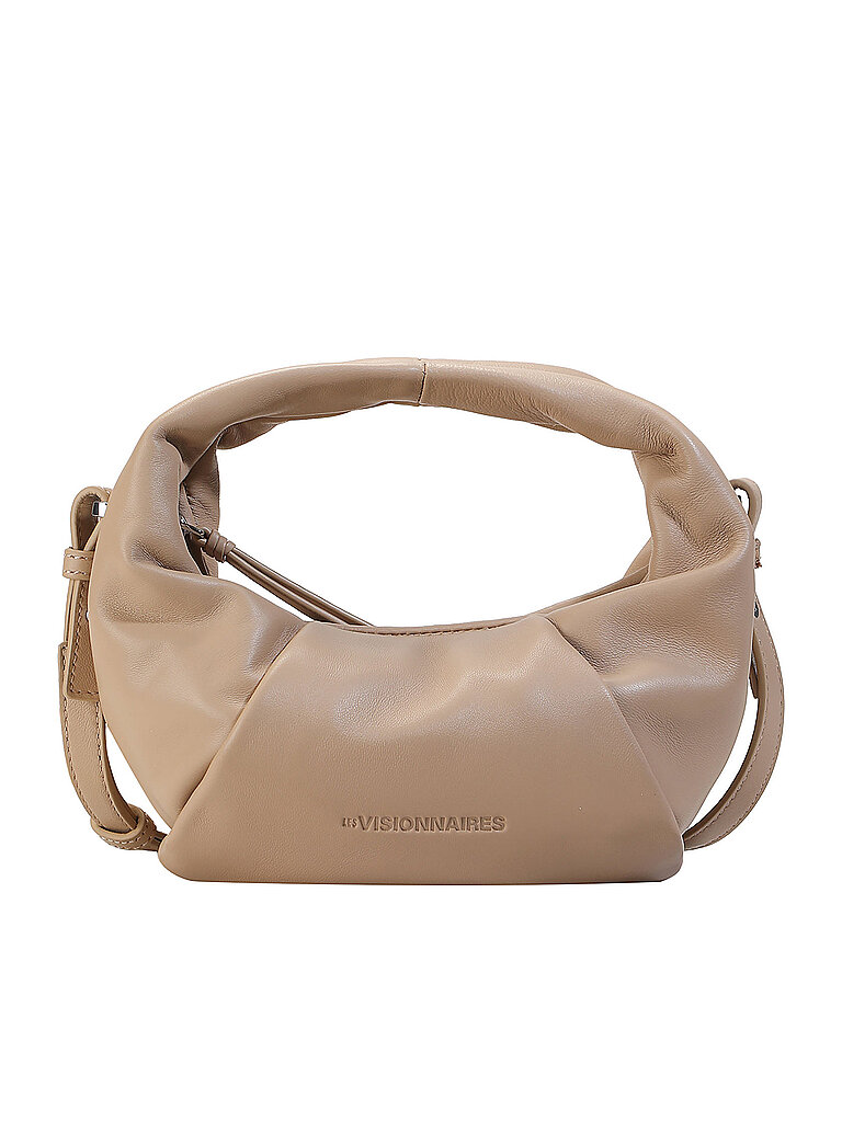 LES VISIONNAIRES Ledertasche - Mini Bag GRETA MINI ESSENTIAL SILKY camel