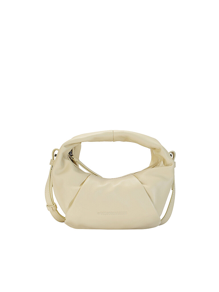LES VISIONNAIRES Ledertasche - Mini Bag GRETA MINI ESSENTIAL SILKY creme