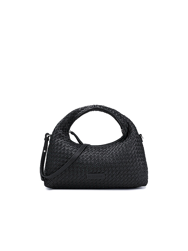 LES VISIONNAIRES Ledertasche - Henkeltasche SADIE GRANDE WEAVE SILKY schwarz