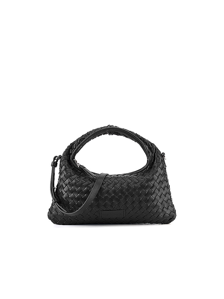 LES VISIONNAIRES Ledertasche - Henkeltasche SADIE WEAVE SILKY schwarz