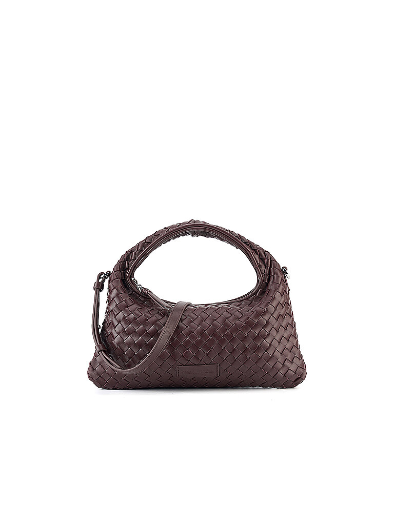 Ledertasche - Henkeltasche SADIE WEAVE SILKY dunkelrot damen