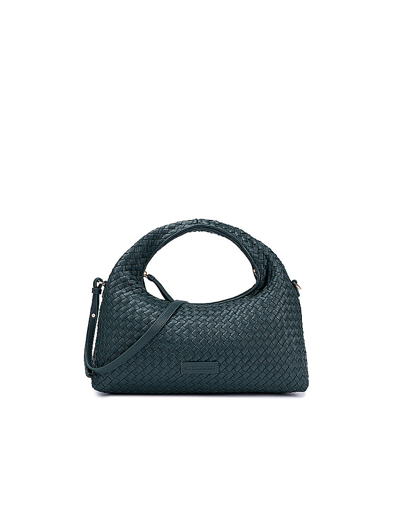Ledertasche - Henkeltasche SADIE WEAVE SILKY dunkelgrün damen