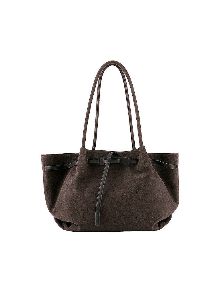 LES VISIONNAIRES Ledertasche - Shopper BONNIE GRANDE braun