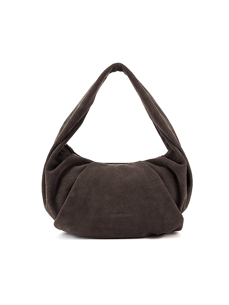 LES VISIONNAIRES Ledertasche - Hobo GRETA braun
