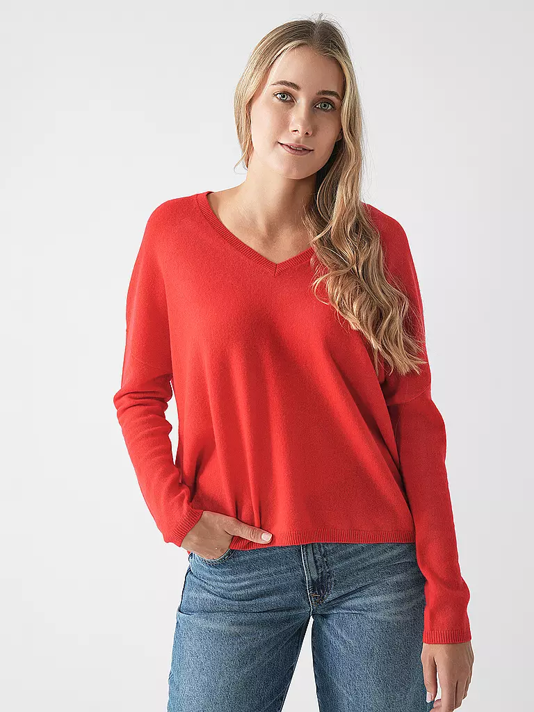 LES TRICOTS DE LEA | Kaschmirpullover MONJAKOE | rot