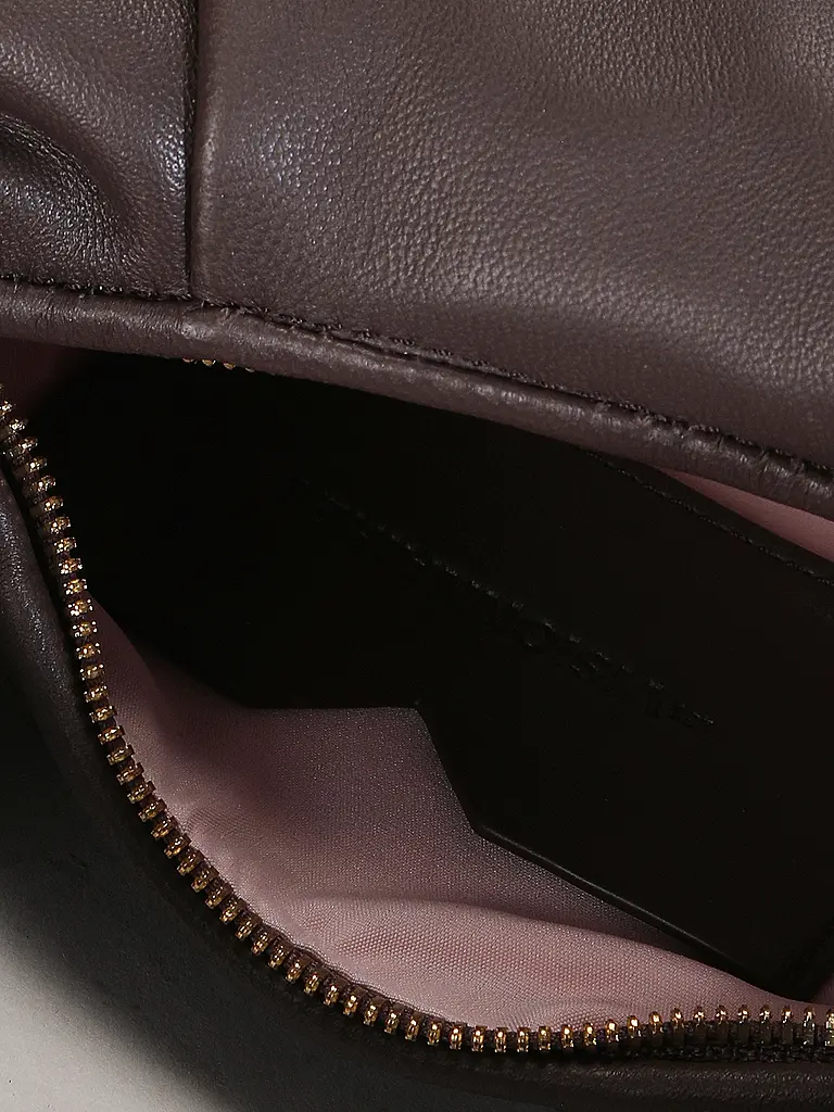 LES VISIONNAIRES | Ledertasche - Mini Bag GRETA MINI ESSENTIAL SILKY | Braun