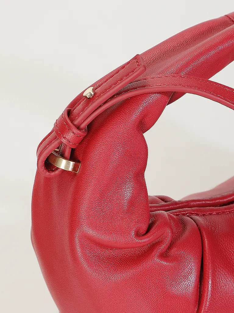 LES VISIONNAIRES | Ledertasche - Mini Bag GRETA MINI ESSENTIAL SILKY | Rot