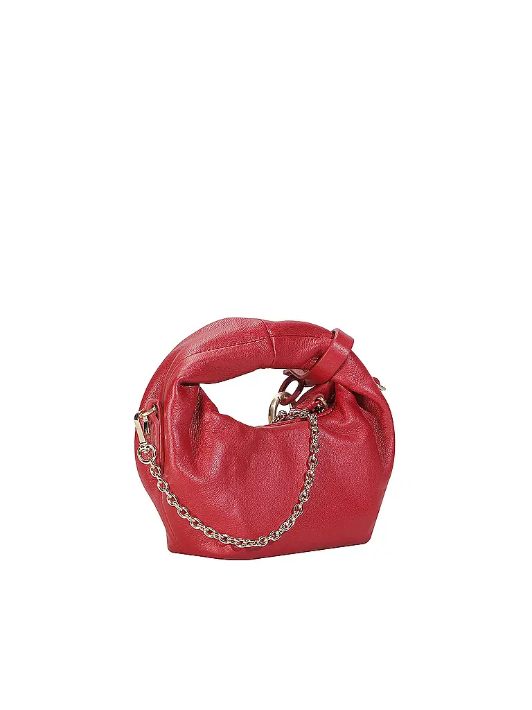 LES VISIONNAIRES | Ledertasche - Mini Bag GRETA NANO SILKY | Rot
