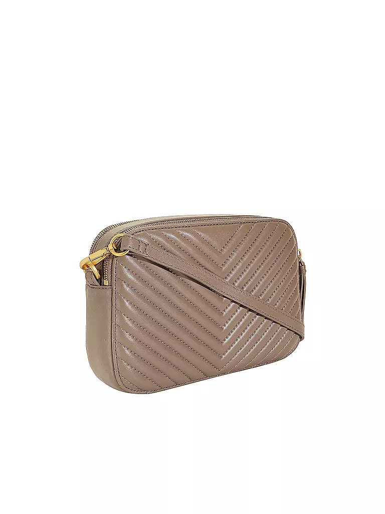 LES VISIONNAIRES | Ledertasche - Mini Bag LOLA QUILTING | camel